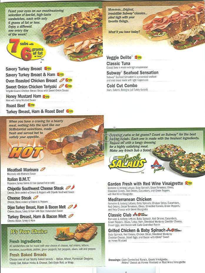 Menu page 1