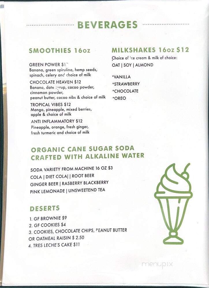 Menu page 1
