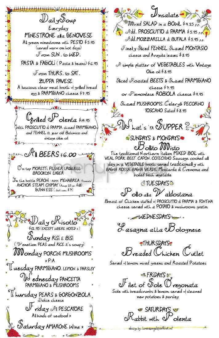 Menu page 1