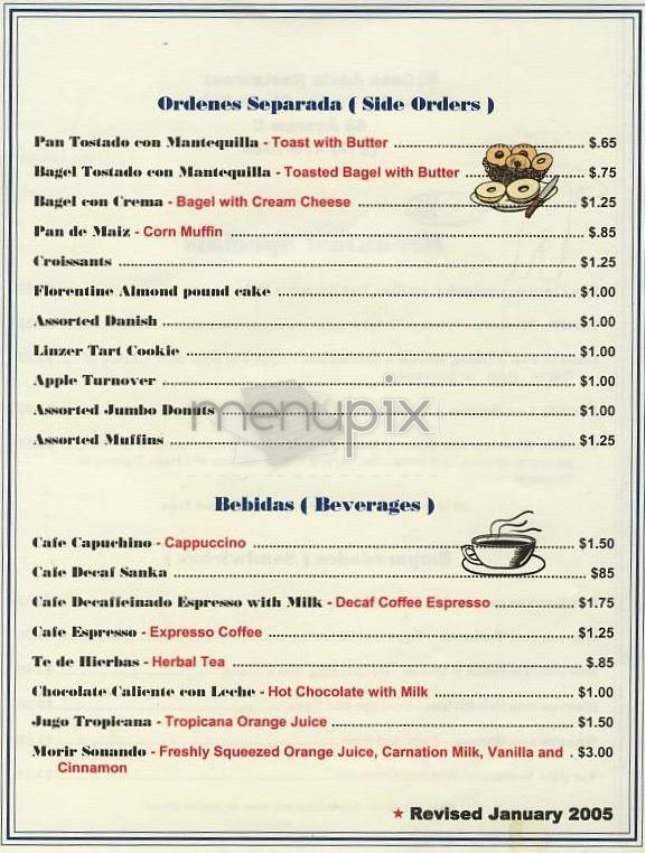Menu page 2