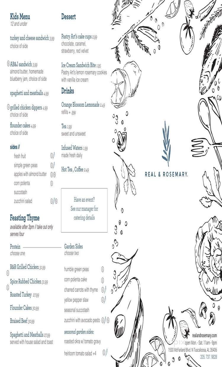Menu page 1