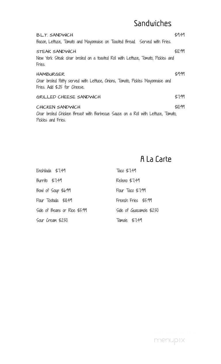 Menu page 2