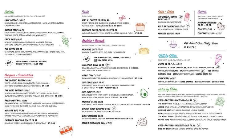 Menu page 2