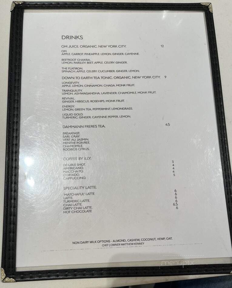 Menu page 1