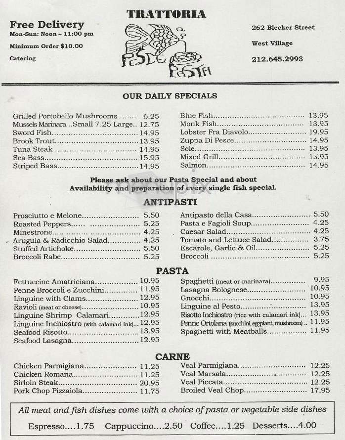 Menu page 1