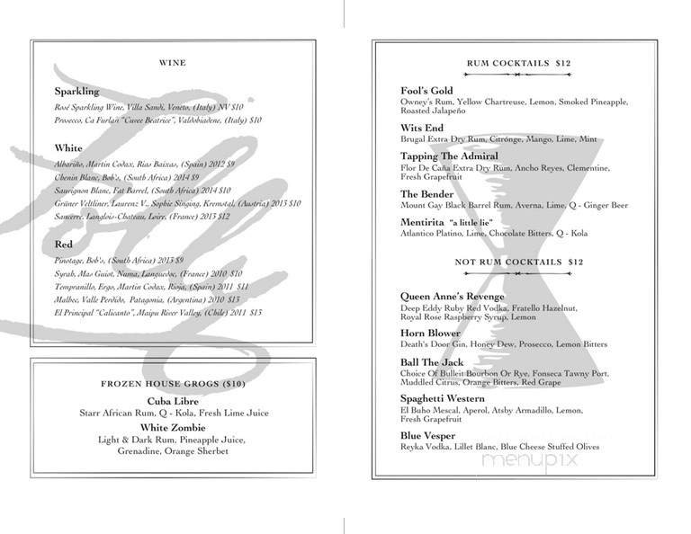 Menu page 1