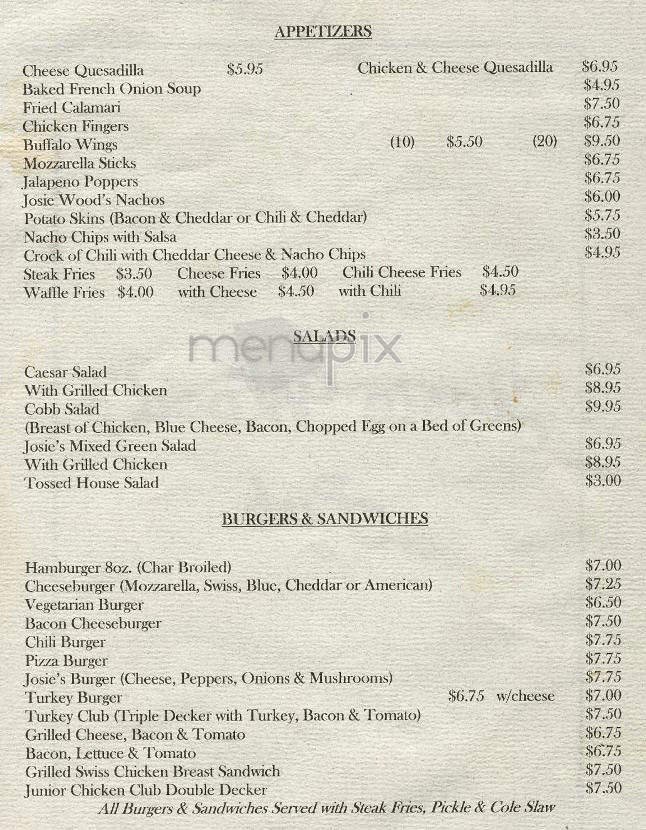 Menu page 1