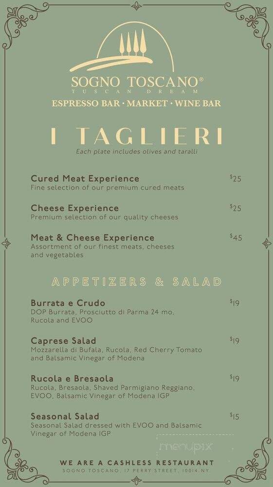 Menu page 1