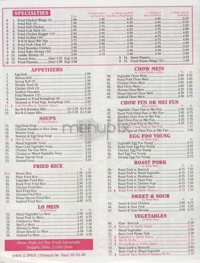 Menu page 2