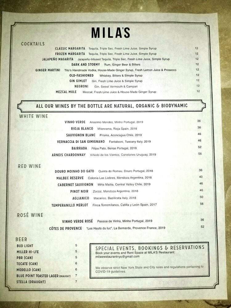 Menu page 2