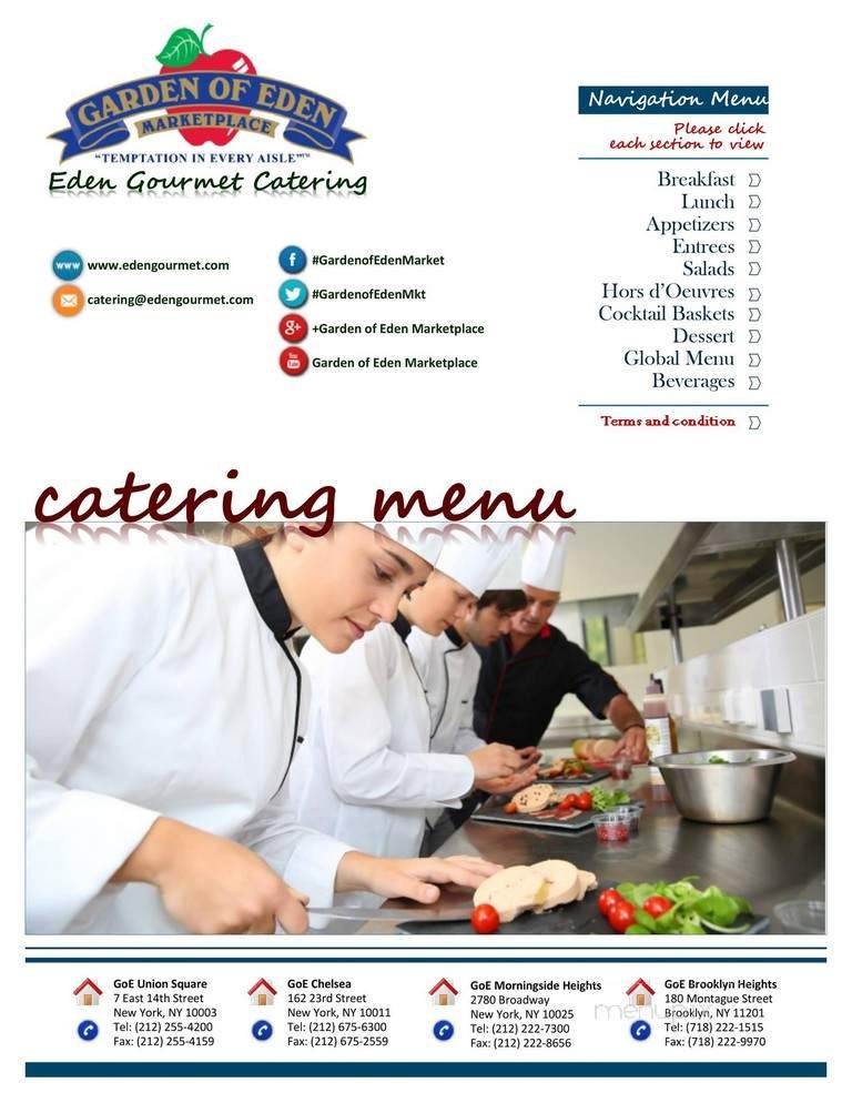 Menu page 1