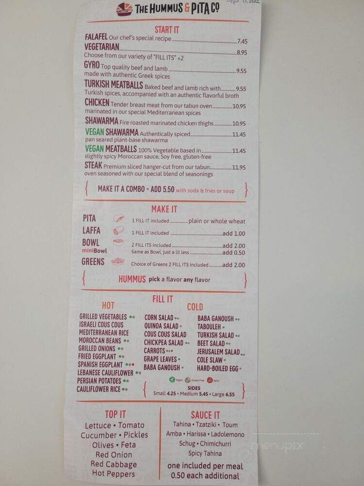 Menu page 2
