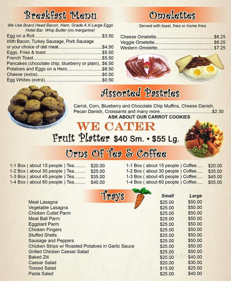 Menu page 1