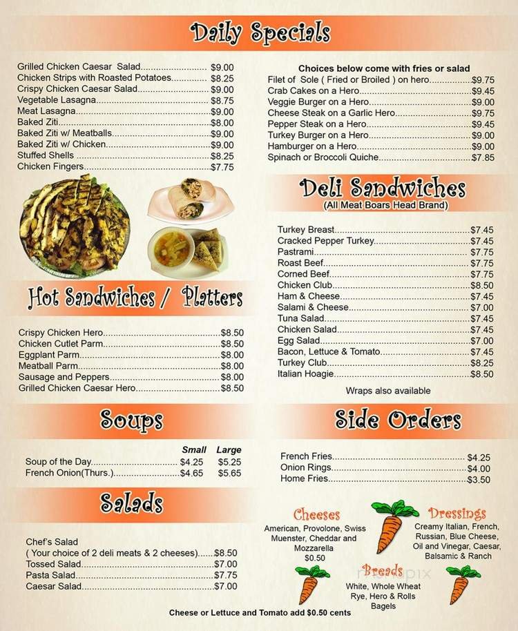 Menu page 2