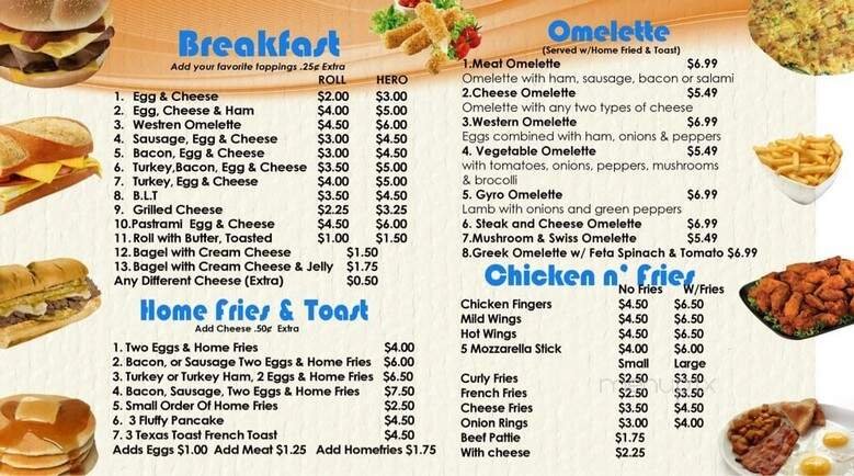 Menu page 1