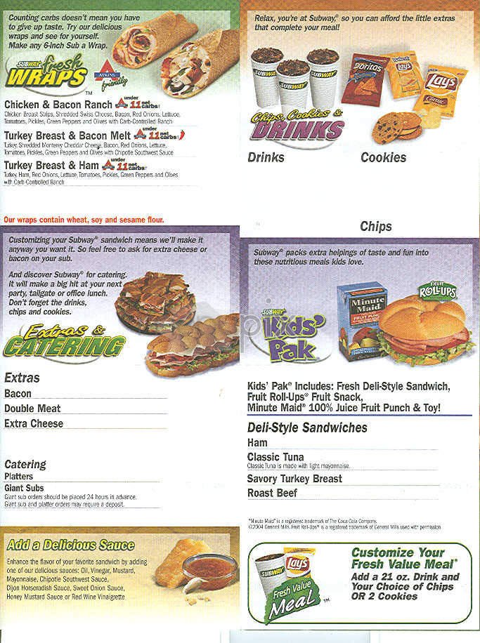 Menu page 2