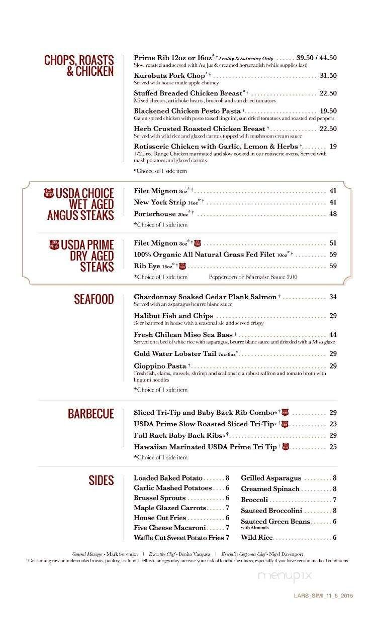 Menu page 1