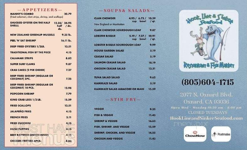 Menu page 1
