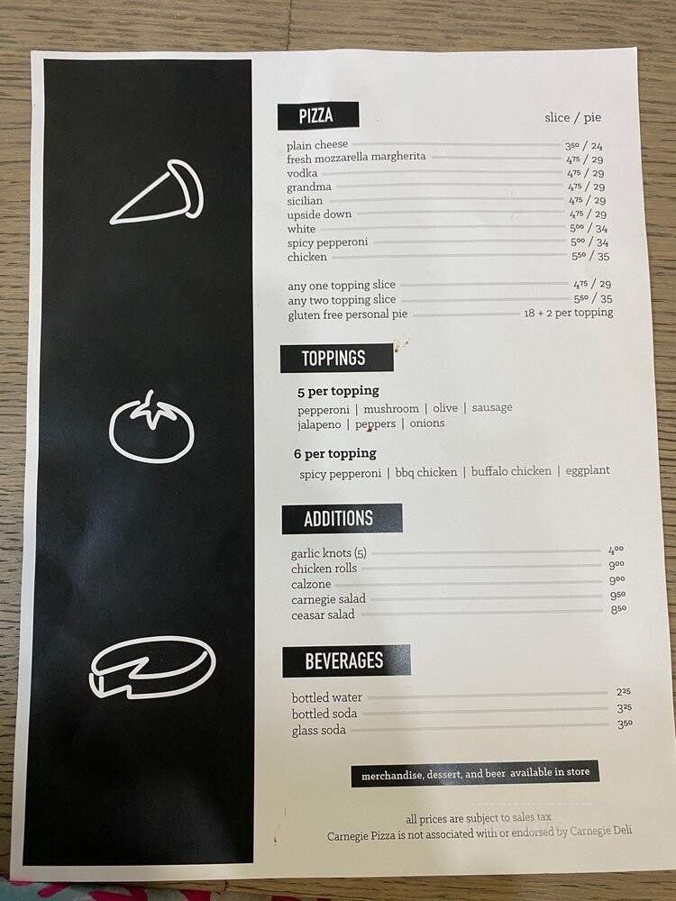 Menu page 1