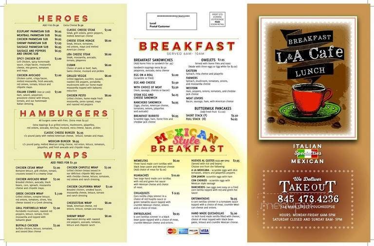 Menu page 1