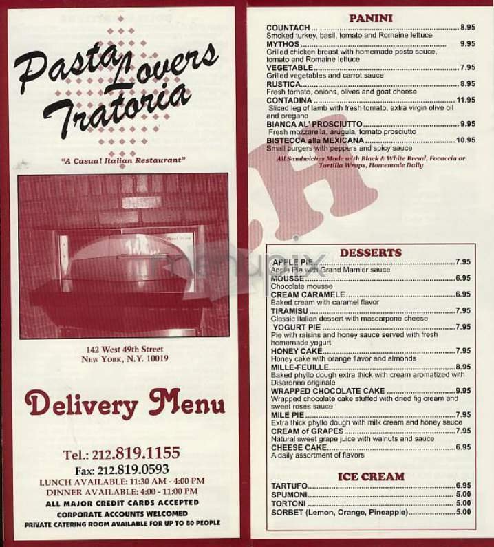 Menu page 1
