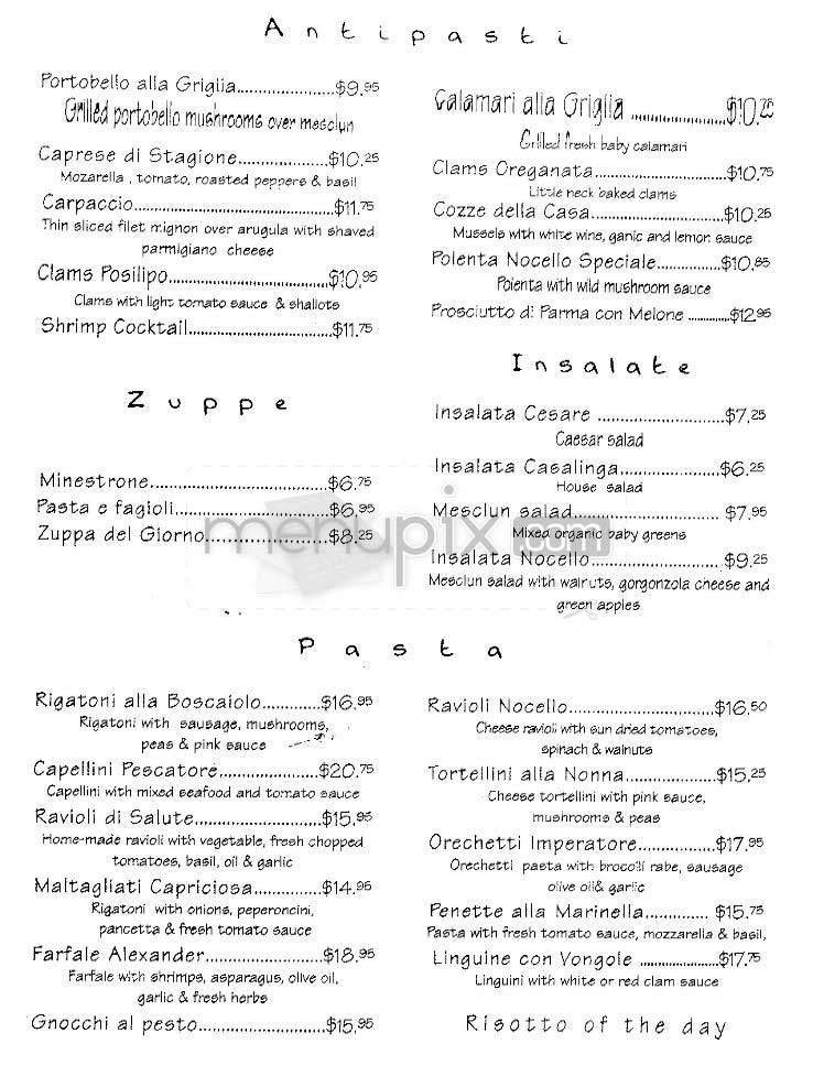 Menu page 1