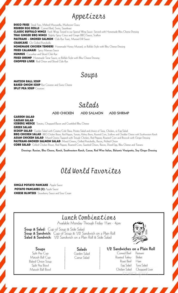 Menu page 1