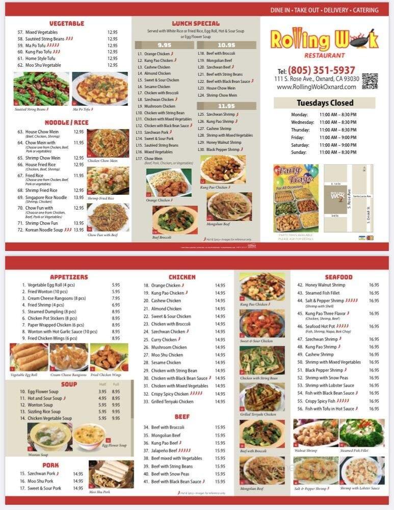 Menu page 1