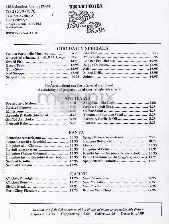 Menu page 1