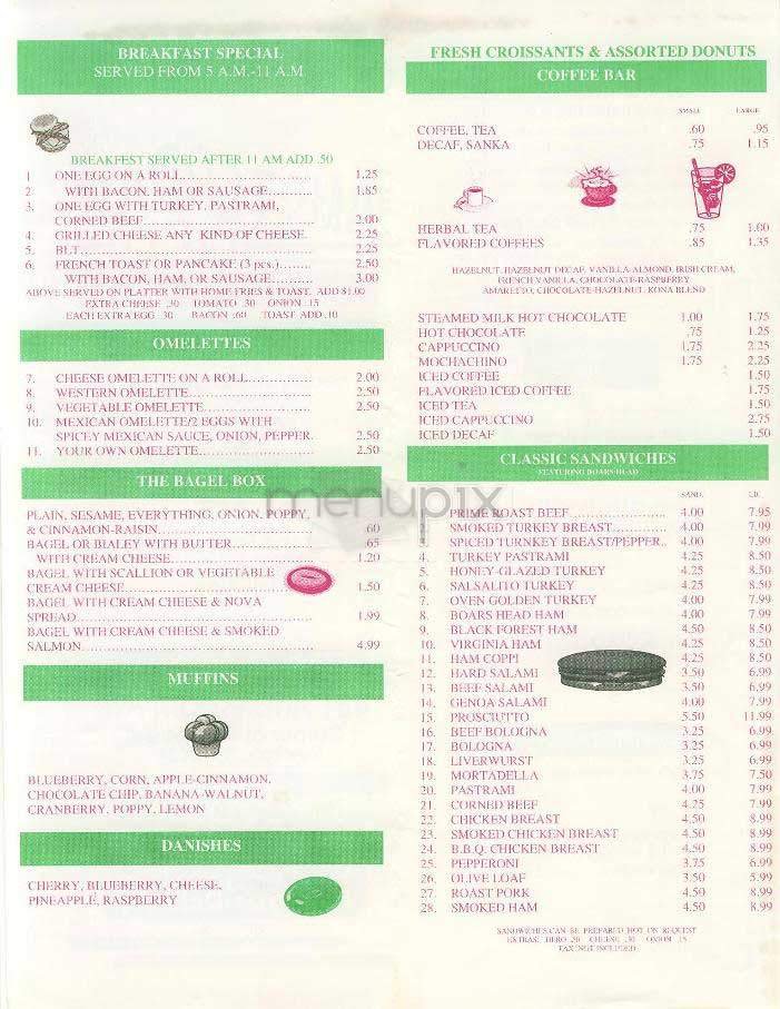 Menu page 1