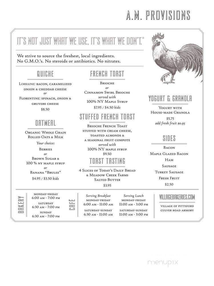 Menu page 1