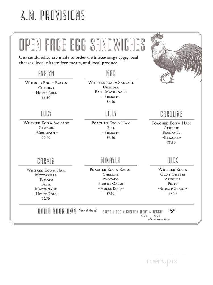 Menu page 1