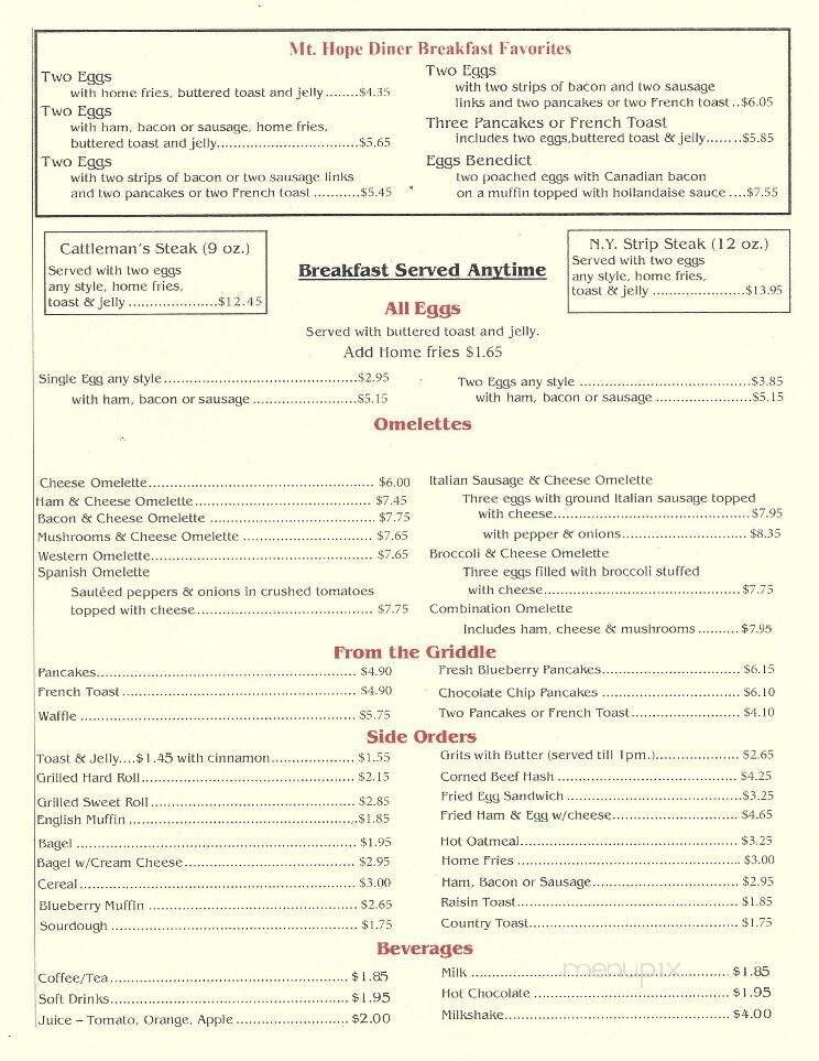 Menu page 1