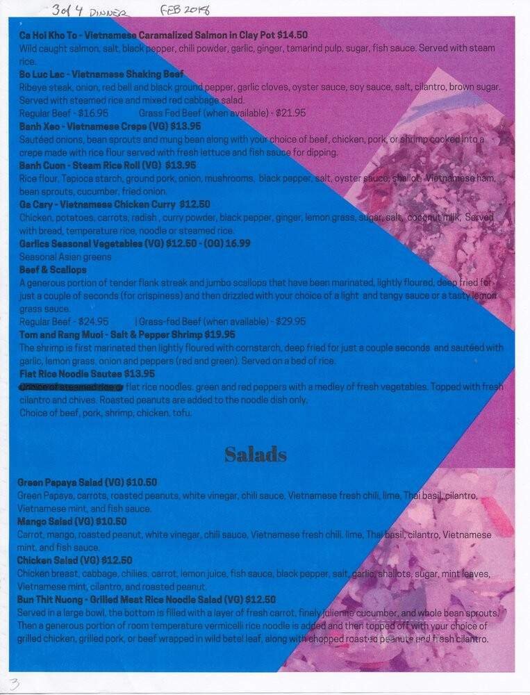 Menu page 2