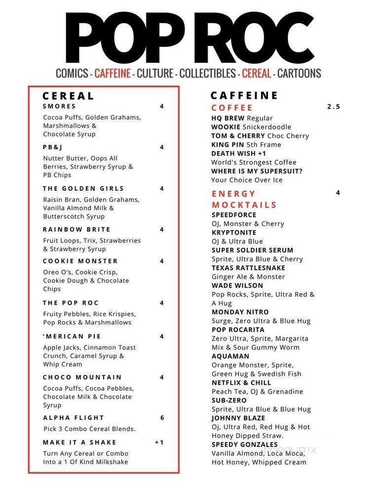 Menu page 1