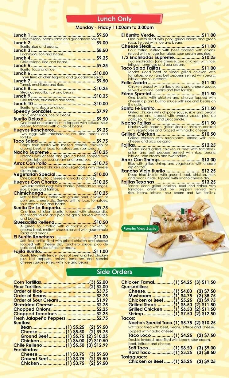 Menu page 2