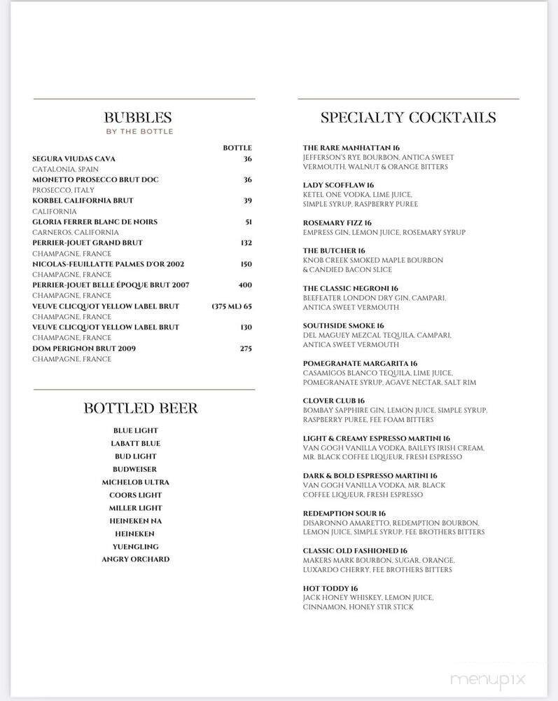 Menu page 1