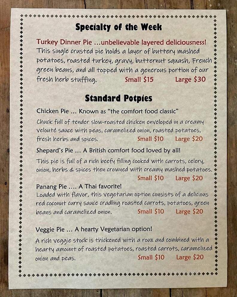 Menu page 1