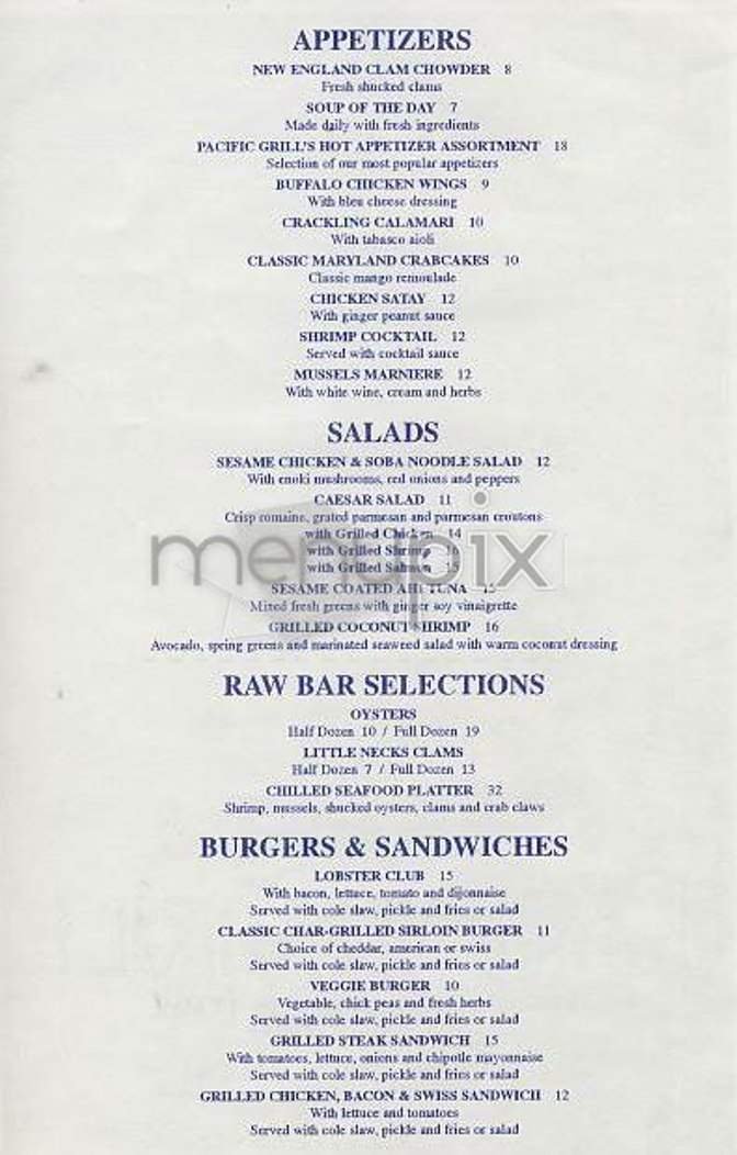 Menu page 2