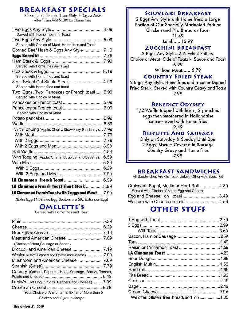 Menu page 1
