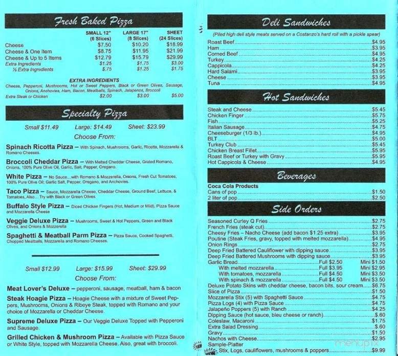 Menu page 2