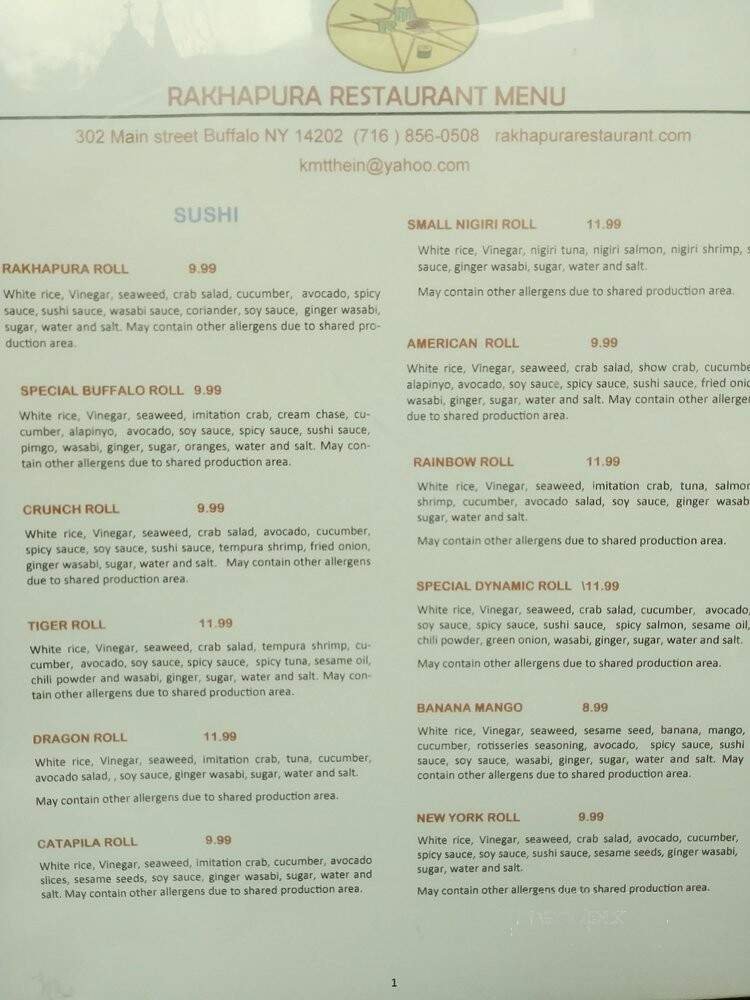 Menu page 2
