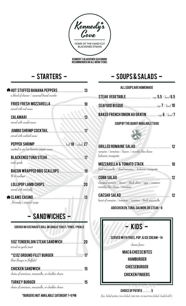 Menu page 1