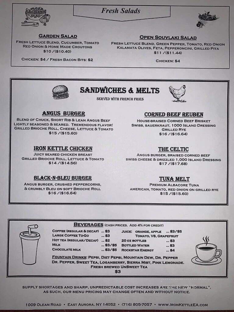 Menu page 1