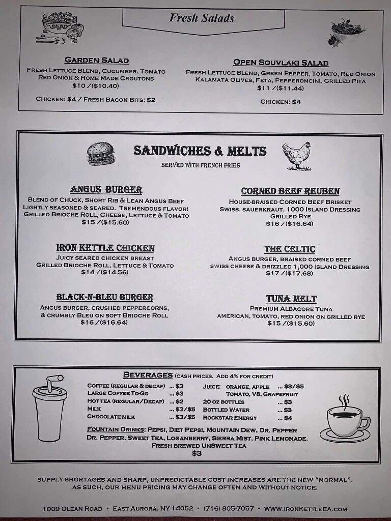 Menu page 1