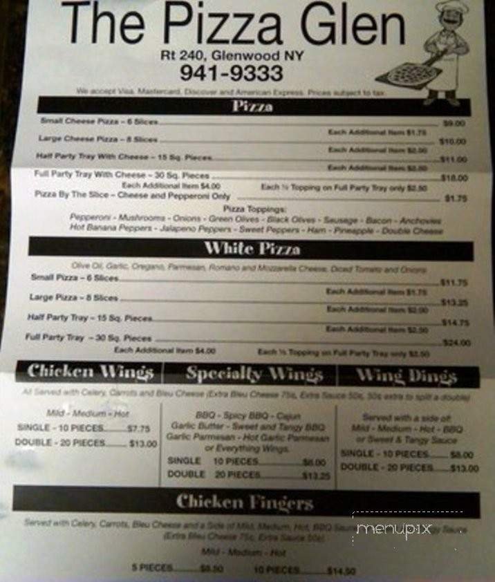 Menu page 1