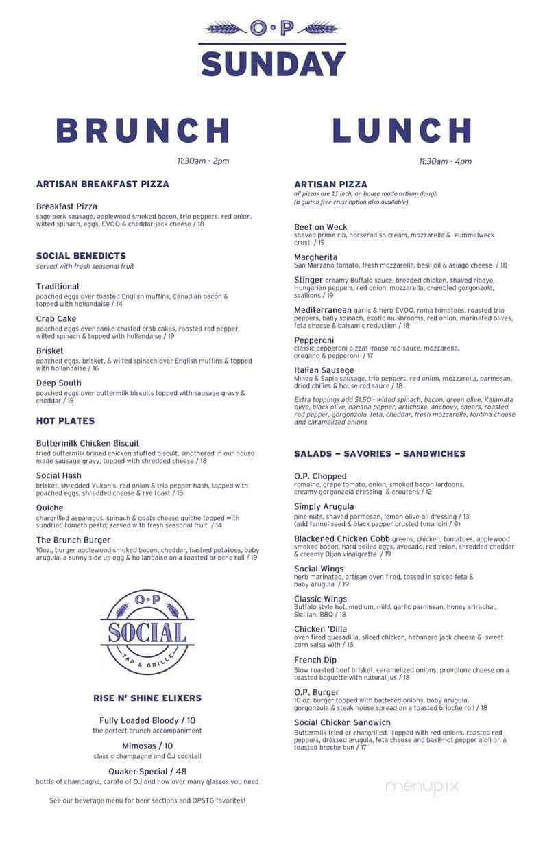 Menu page 1