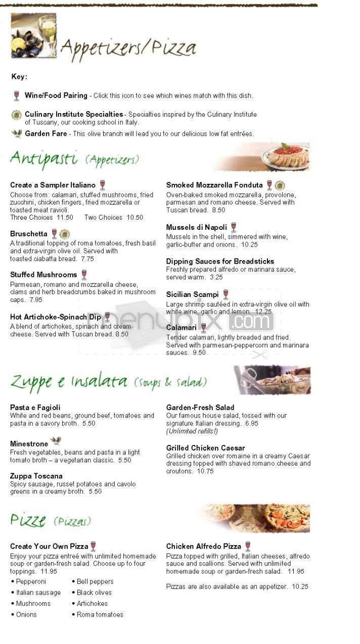 Menu page 1