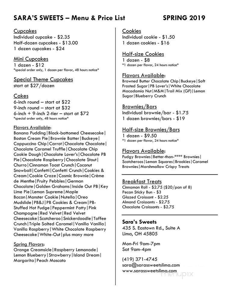 Menu page 1