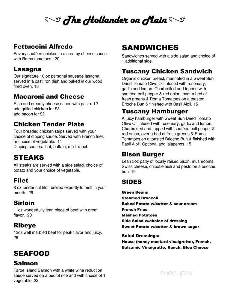 Menu page 2